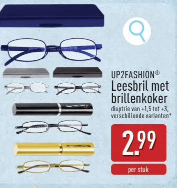 Promotie: Leesbril met brillenkoker