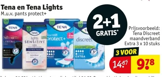 Aanbieding: Tena en Tena Lights