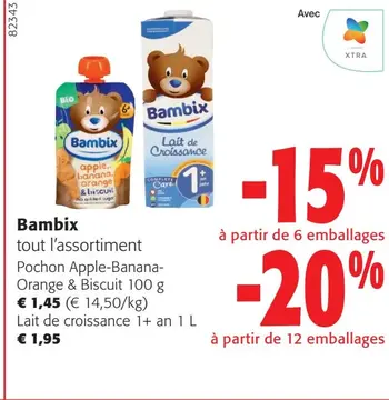 Offre: Bambix tout l'assortiment