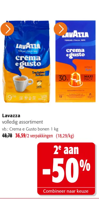 Promotie: Lavazza