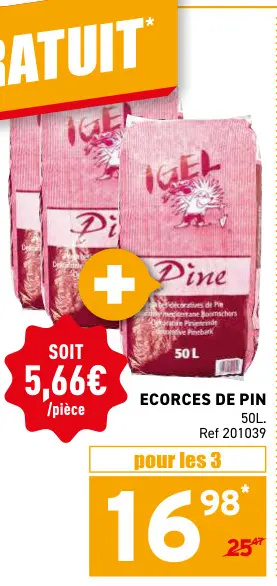 Offre: Ecorces de pin