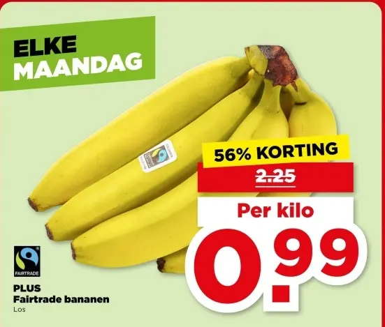 Aanbieding: Fairtrade bananen