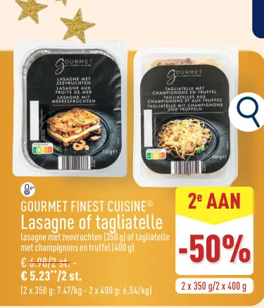 Aanbieding: Lasagne of tagliatelle