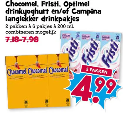Aanbieding: drinkyoghurt en/of drinkpakjes