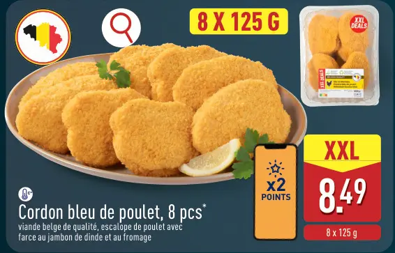 Offre: Cordon bleu de poulet