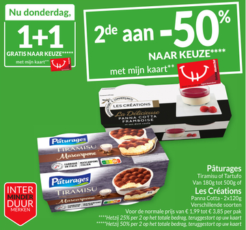 Aanbieding: Tiramisu of Tartufo