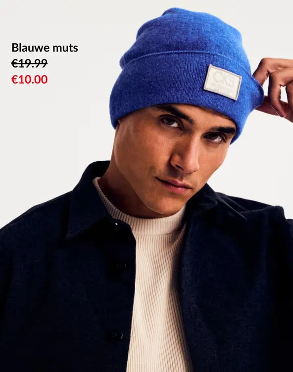 Promotie: Blauwe muts