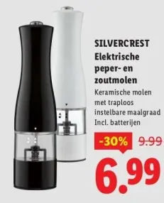 Aanbieding: Elektrische peper- en zoutmolen