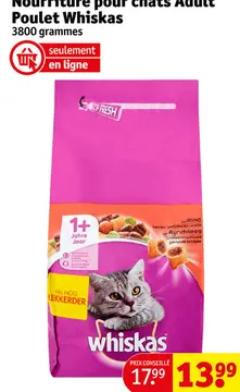 Offre: Nourriture pour chats Adult Poulet Whiskas