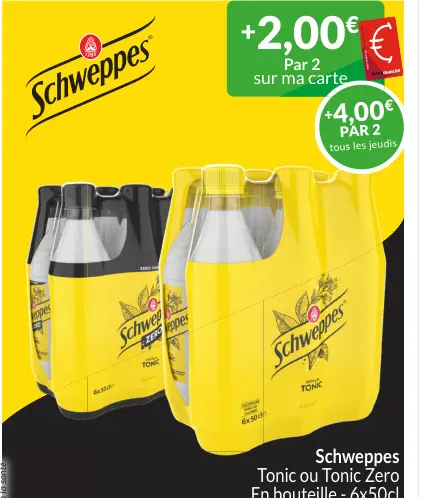 Offre: Schweppes Tonic ou Tonic Zero