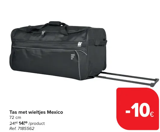 Aanbieding: Tas met wieltjes Mexico
