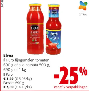 Promotie: fijngemalen tomaten