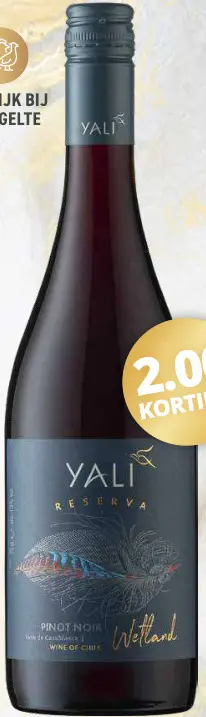 Aanbieding: Yali 'Wetland' Reserva Pinot Noir