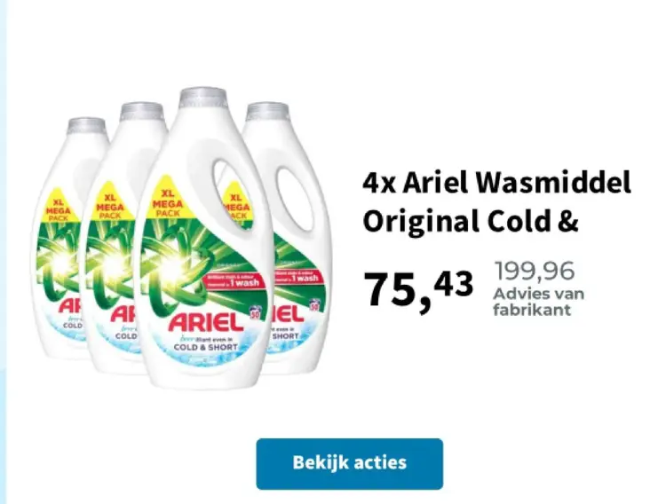 Promotie: Wasmiddel Original Cold &