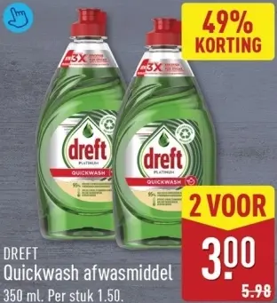 Aanbieding: Quickwash afwasmiddel