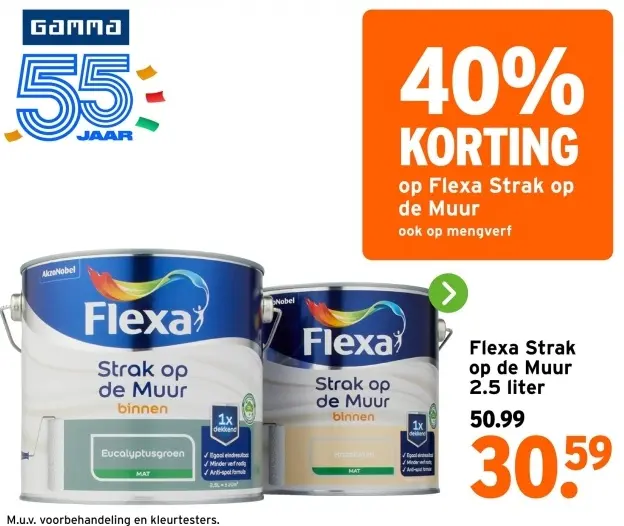 Aanbieding: Strak op de Muur 2.5 liter