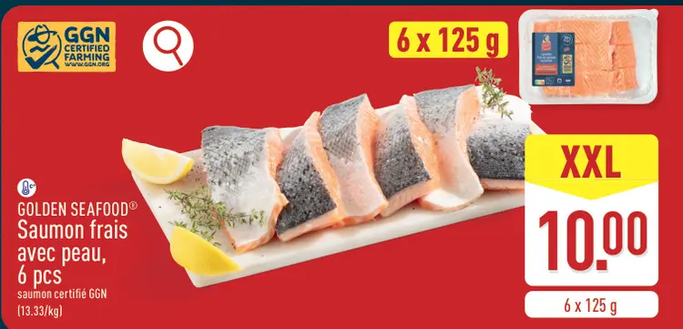 Offre: Saumon frais avec peau