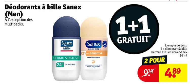 Offre: Déodorants à bille