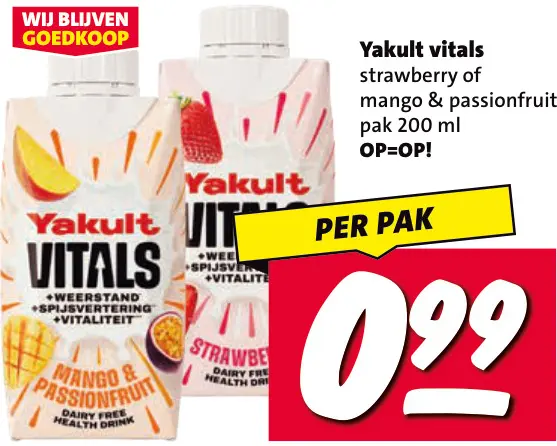 Aanbieding: Vitals strawberry of mango & passionfruit