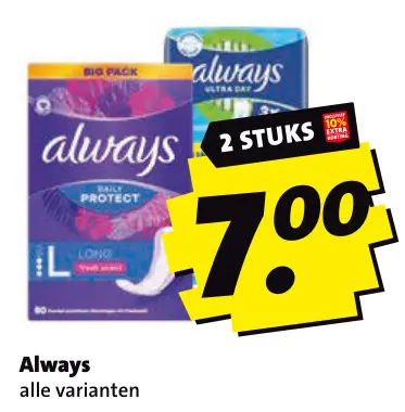 Aanbieding: Always