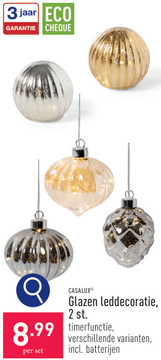 Aanbieding: Glazen leddecoratie