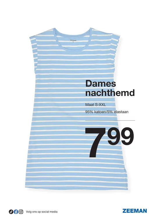 Promotie: Dames nachthemd