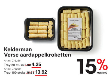 Aanbieding: Verse aardappelkroketten