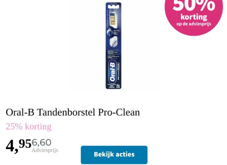 Aanbieding: Tandenborstel Pro-Clean