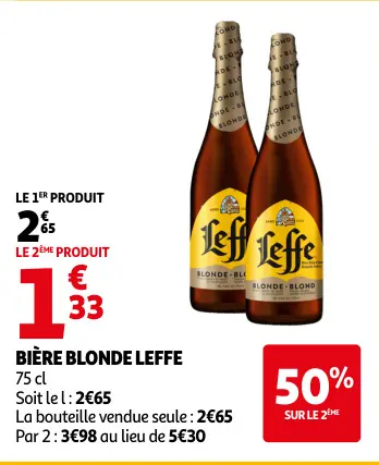 Offre: Bière blonde Leffe