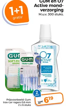 Aanbieding: GUM en O7 Active mond-verzorging