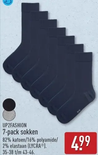 Aanbieding: 7-pack sokken