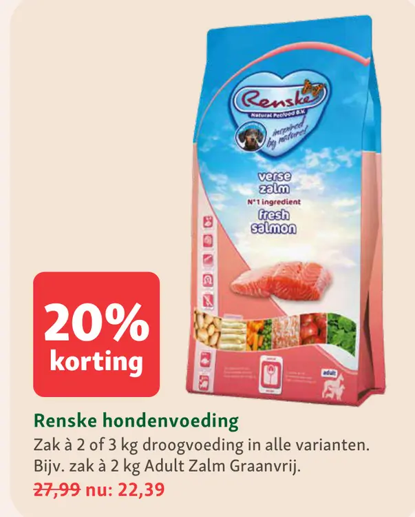 Aanbieding: Renske hondenvoeding