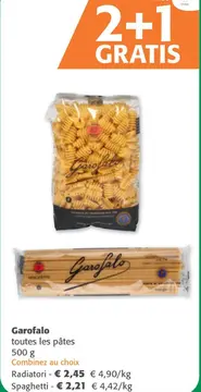 Offre: Garofalo toutes les pâtes