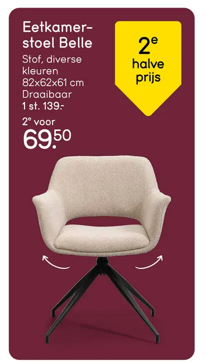 Aanbieding: Eetkamerstoel Belle