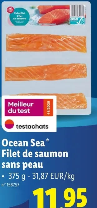 Offre: Filet de saumon sans peau