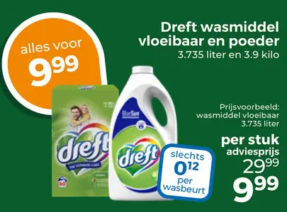 Aanbieding: Dreft wasmiddel