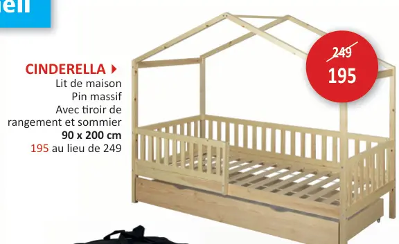 Offre: CINDERELLA Lit de maison