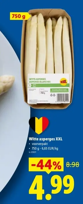 Promotie: Witte asperges XXL
