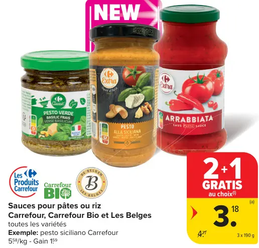 Offre: Sauces pour pâtes ou riz