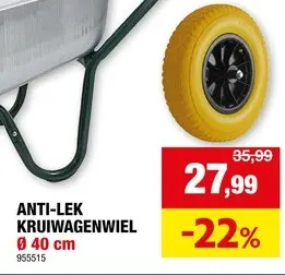 Promotie: Anti-lek kruiwagenwiel