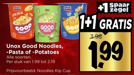 Aanbieding: Good Noodles, Pasta or Potatoes