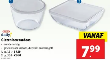 Aanbieding: Glazen bewaardoos