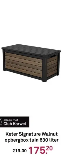 Aanbieding: Signature Walnut opbergbox tuin