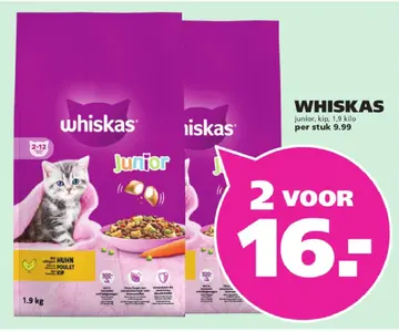 Aanbieding: Whiskas junior, kip