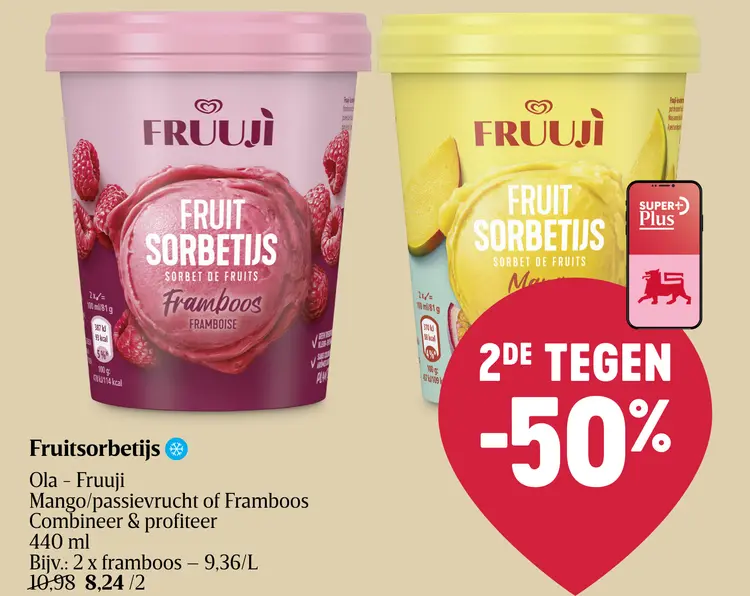 Promotie: Fruitsorbetijs