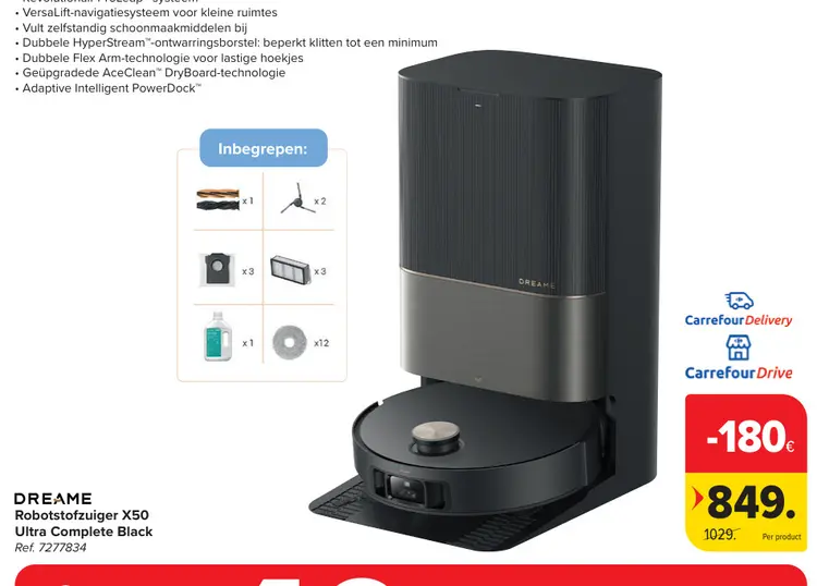 Promotie: Robotstofzuiger X50 Ultra Complete Black