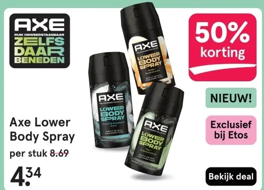 Aanbieding: Axe Lower Body Spray