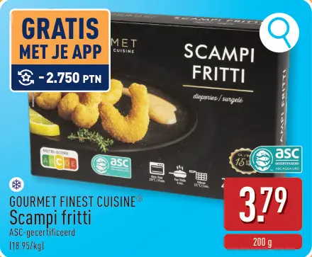 Promotie: Scampi fritti