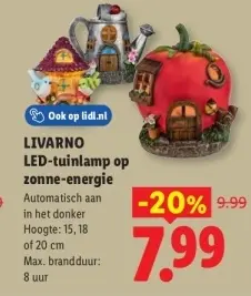 Aanbieding: LED-tuinlamp op zonne-energie