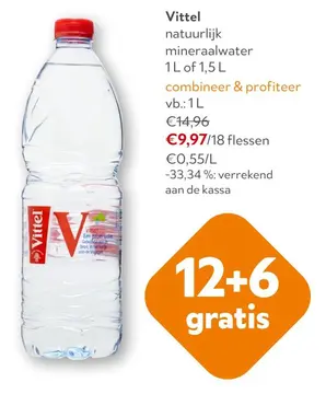 Aanbieding: Vittel natuurlijk mineraalwater